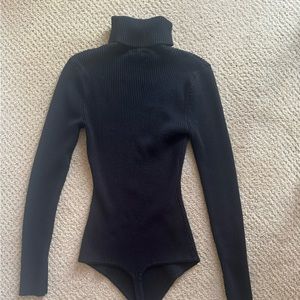 Abercrombie & Fitch Soft Matte Seamless Long-Sleeve Mock Neck Bodysuit